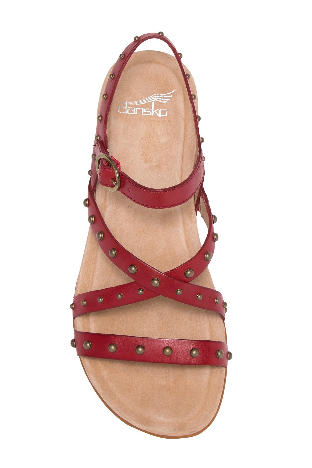dansko brigitte studded strappy sandal