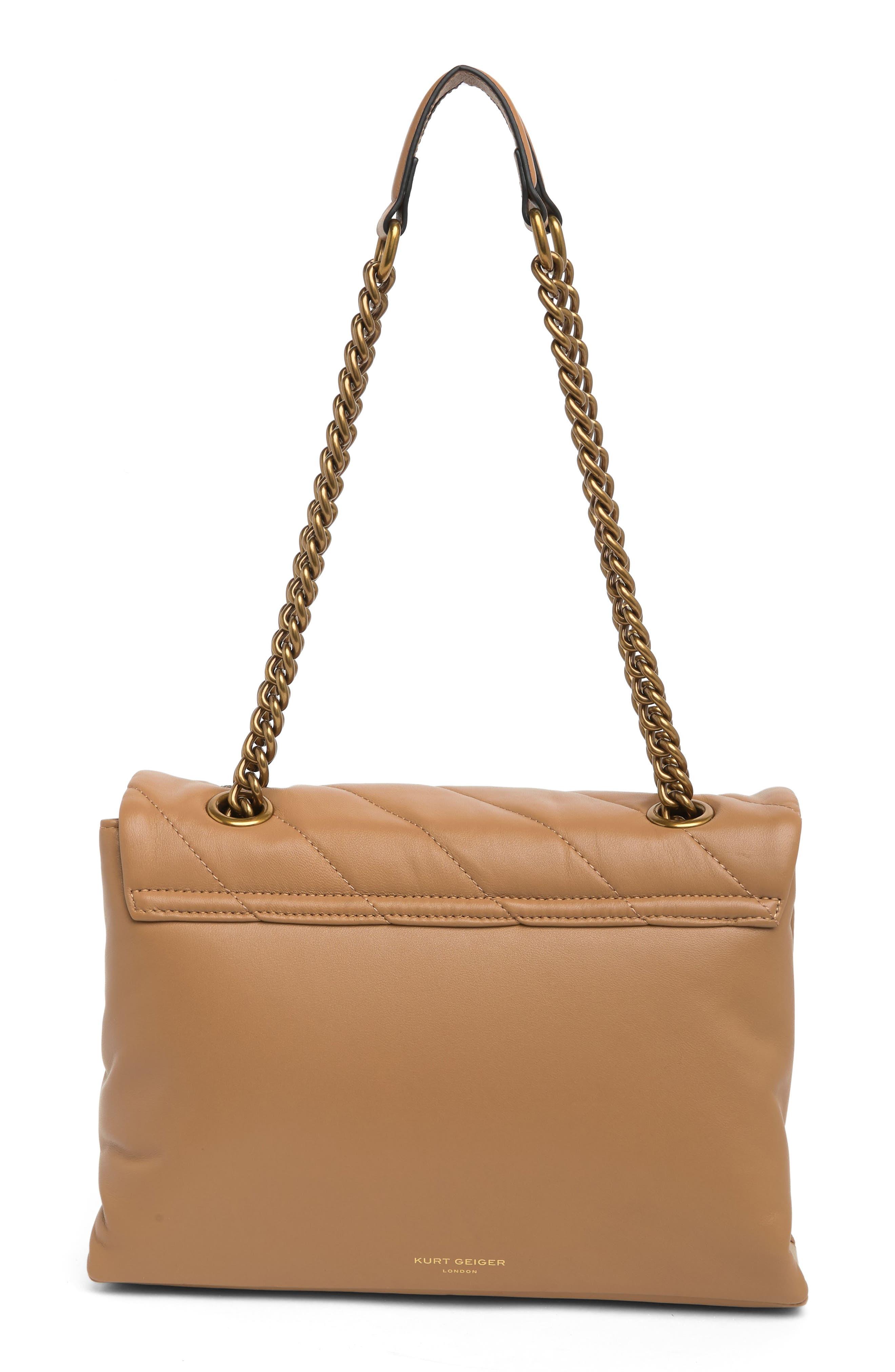 Kurt Geiger Soho Quilted Shoulder Bag in Brown Lyst