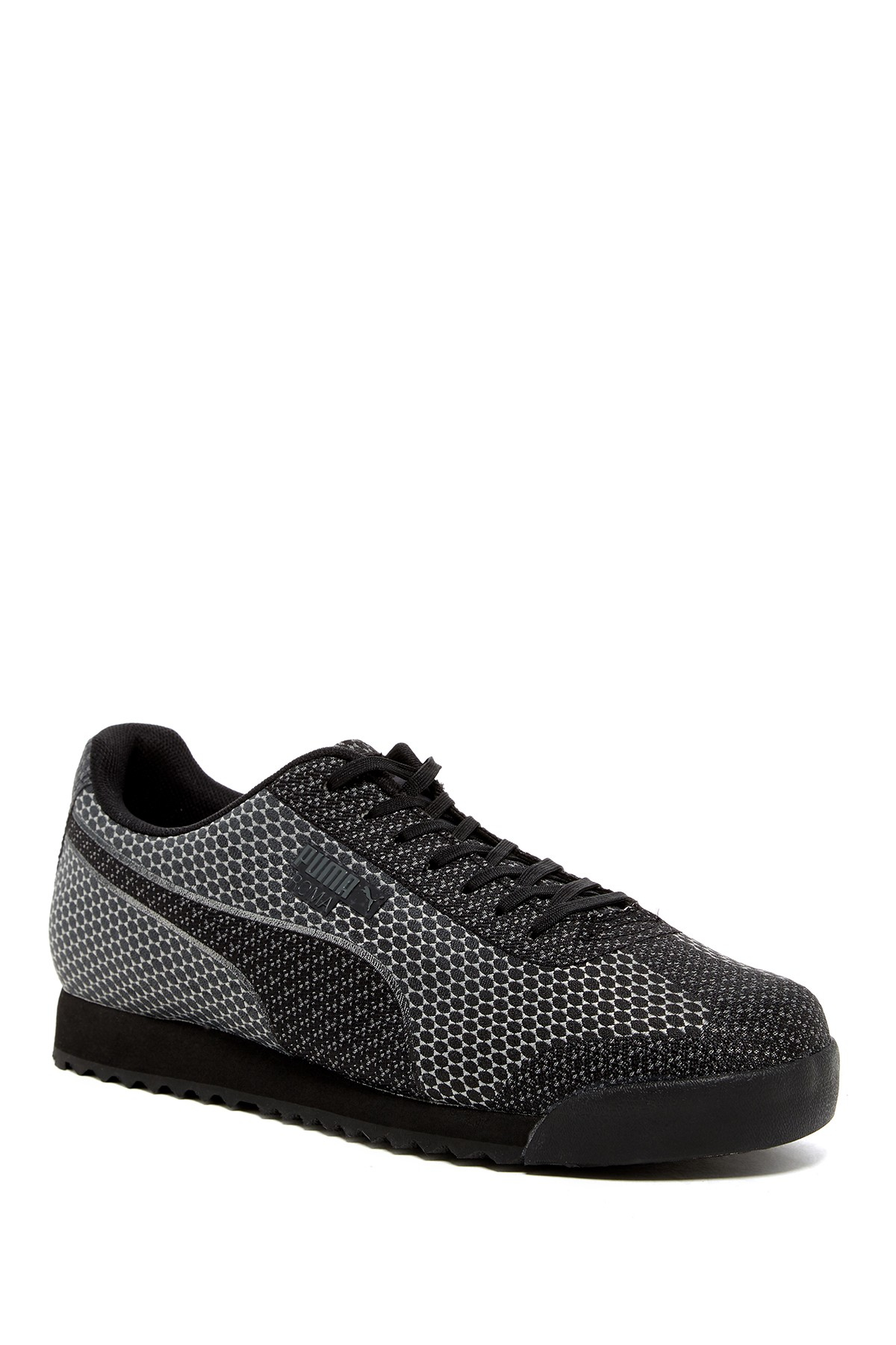 PUMA Synthetic Roma Woven Mesh Sneaker in Black for Men | Lyst