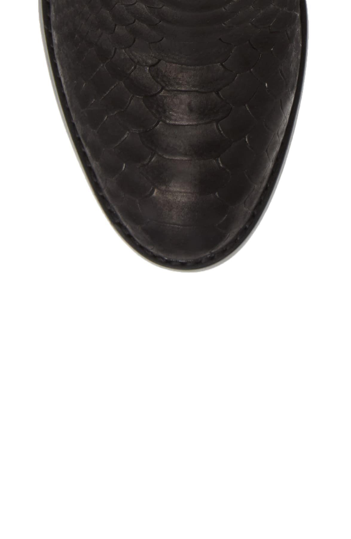 rowlan snakeskin embossed bootie