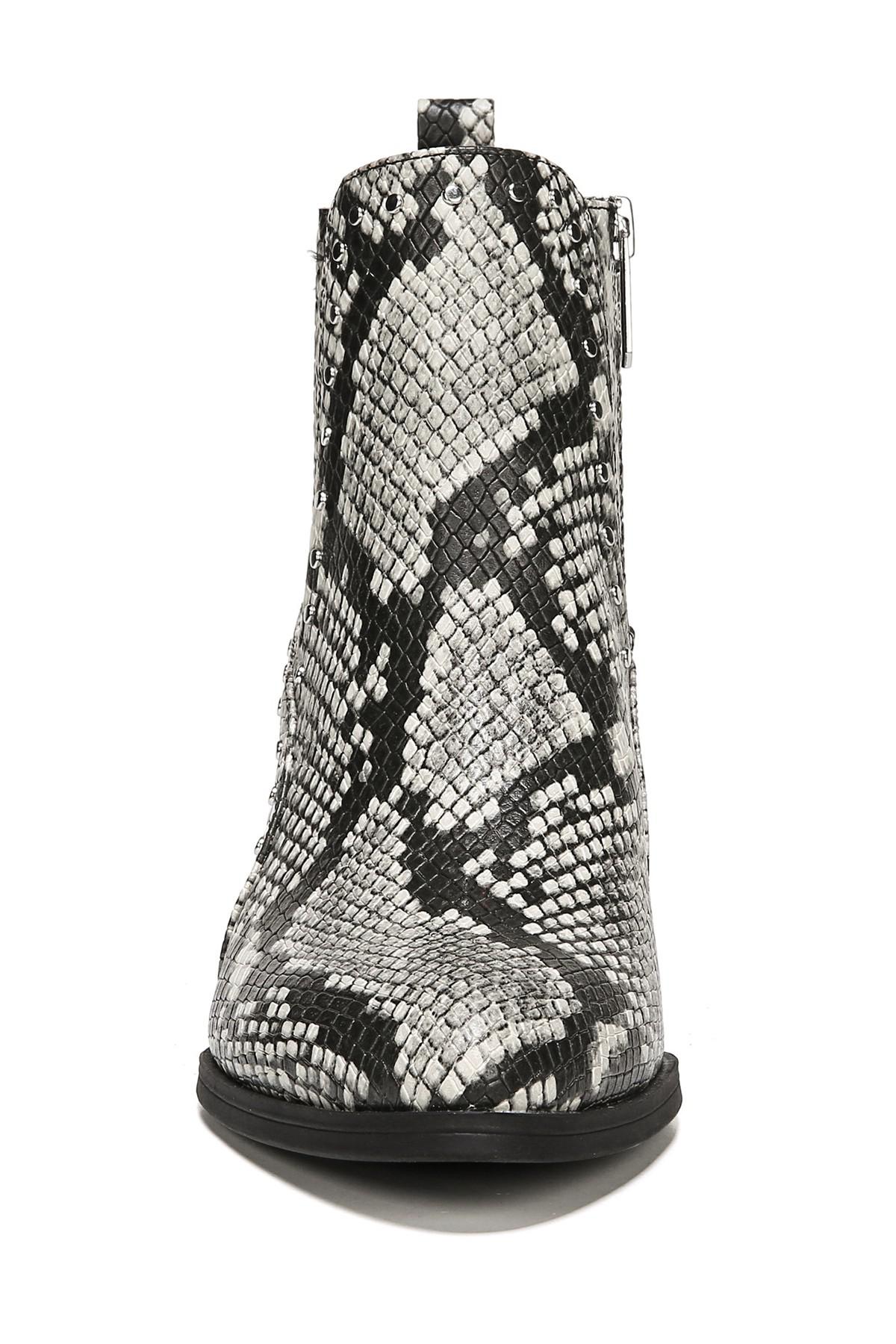 circus by sam edelman jenna embossed snakeskin bootie