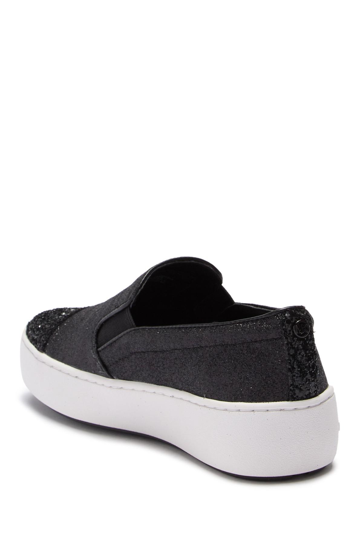 michael kors tia glitter platform sneakers