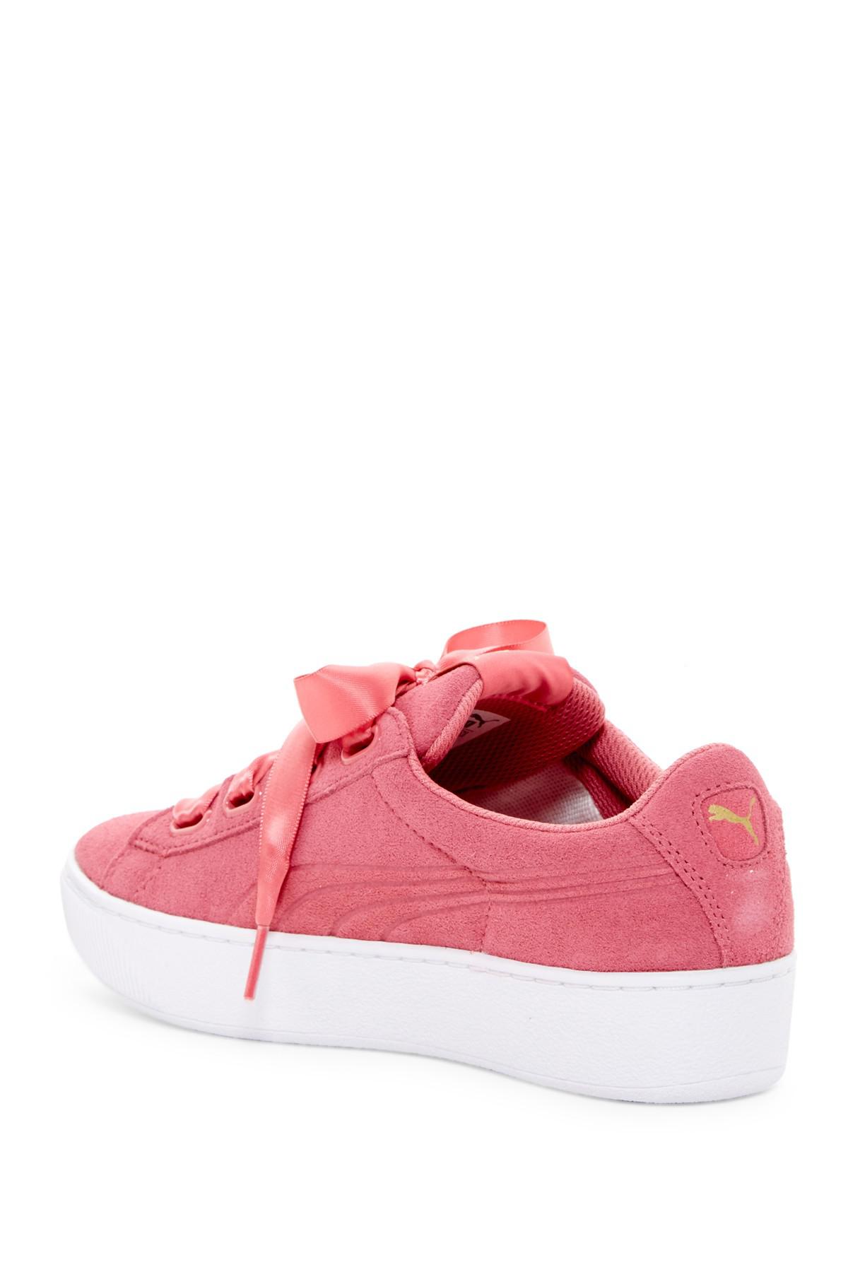puma pink ribbon shoes