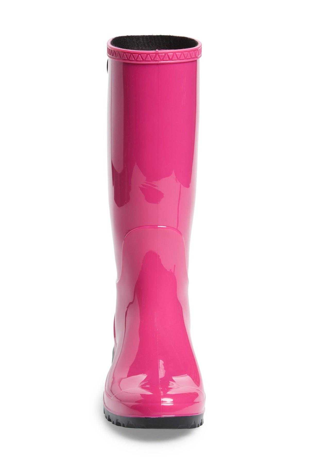 pink rubber uggs