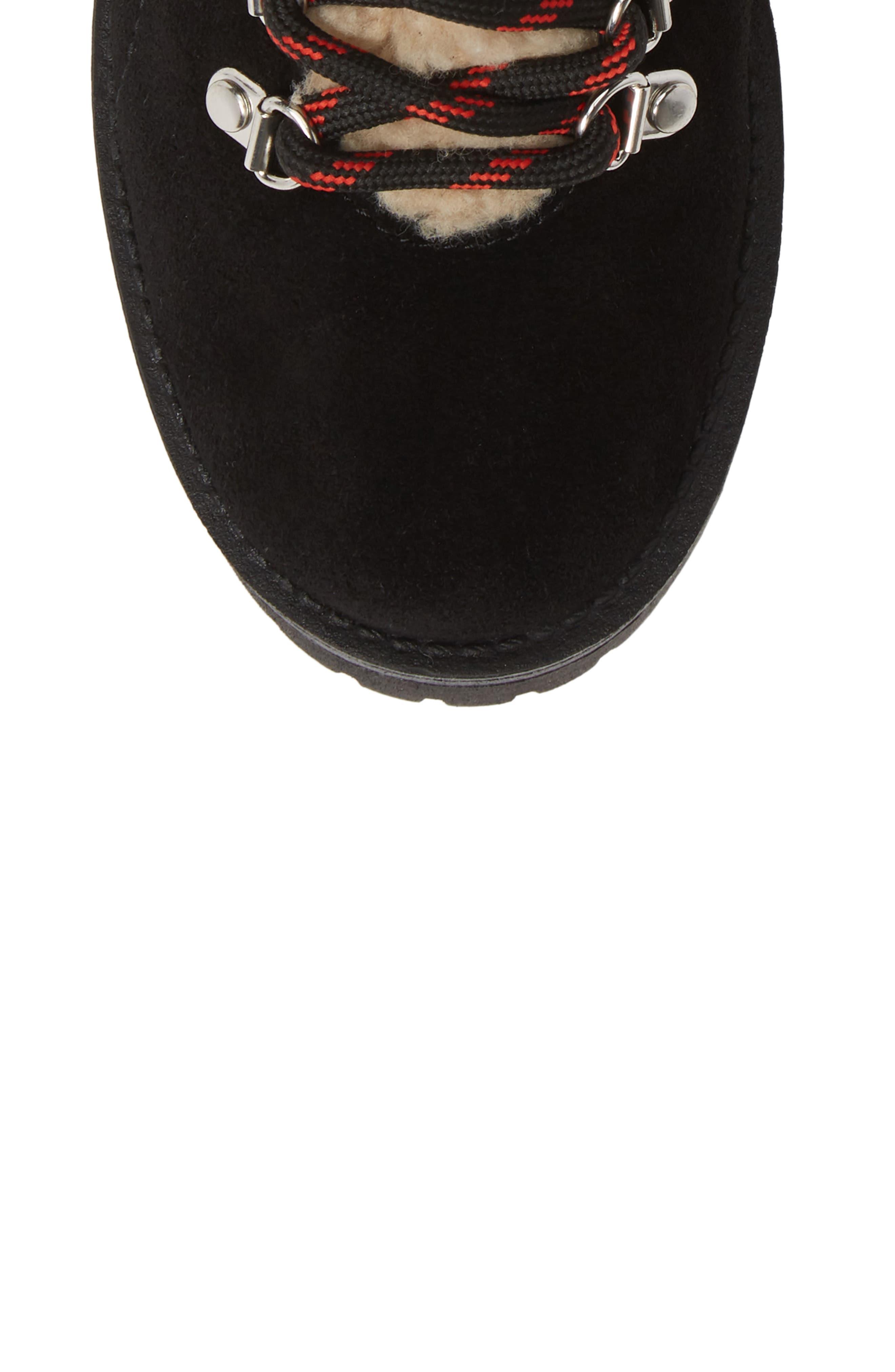 steve madden bitter faux shearling trim bootie