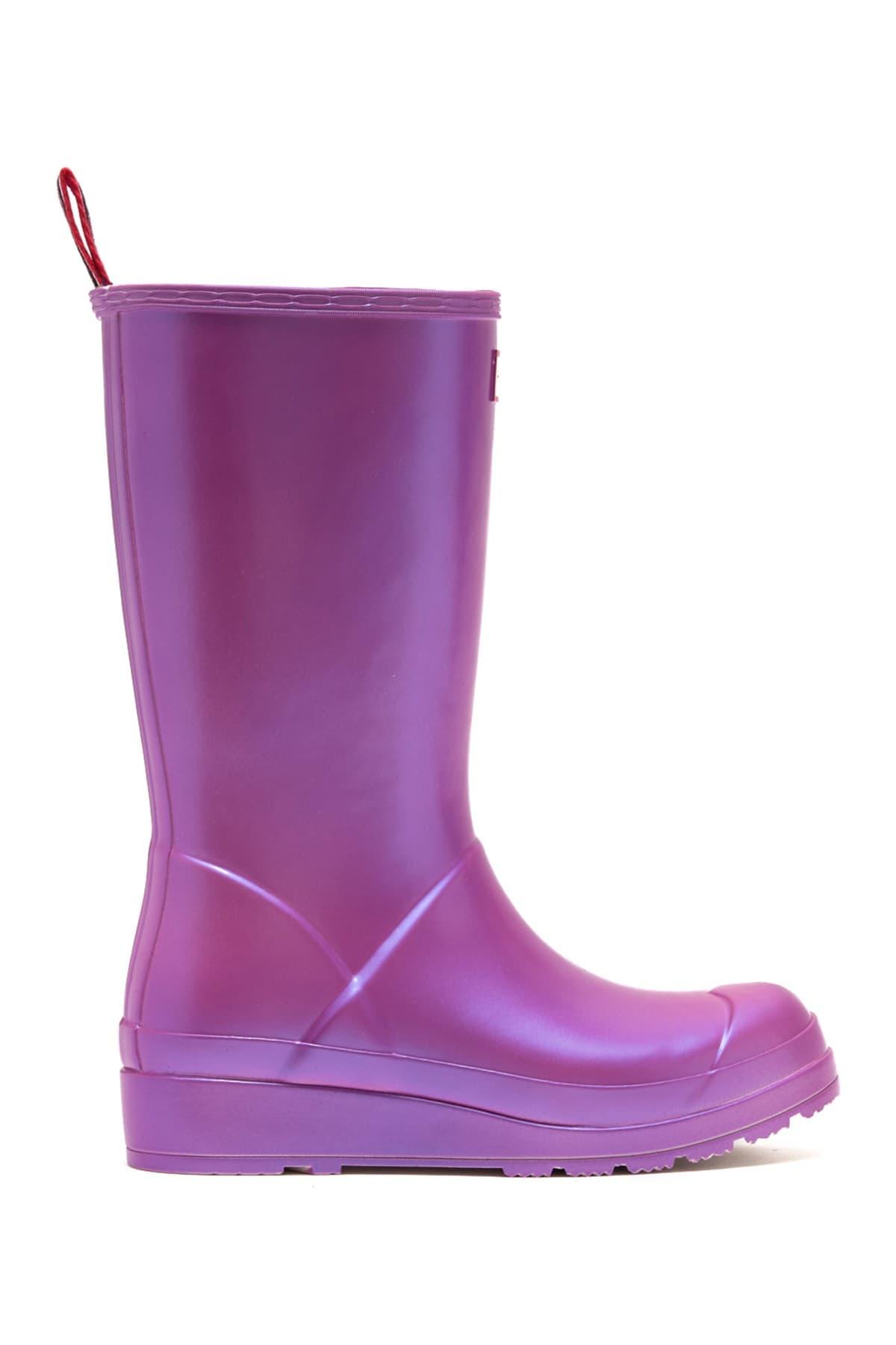 purple hunter rain boots