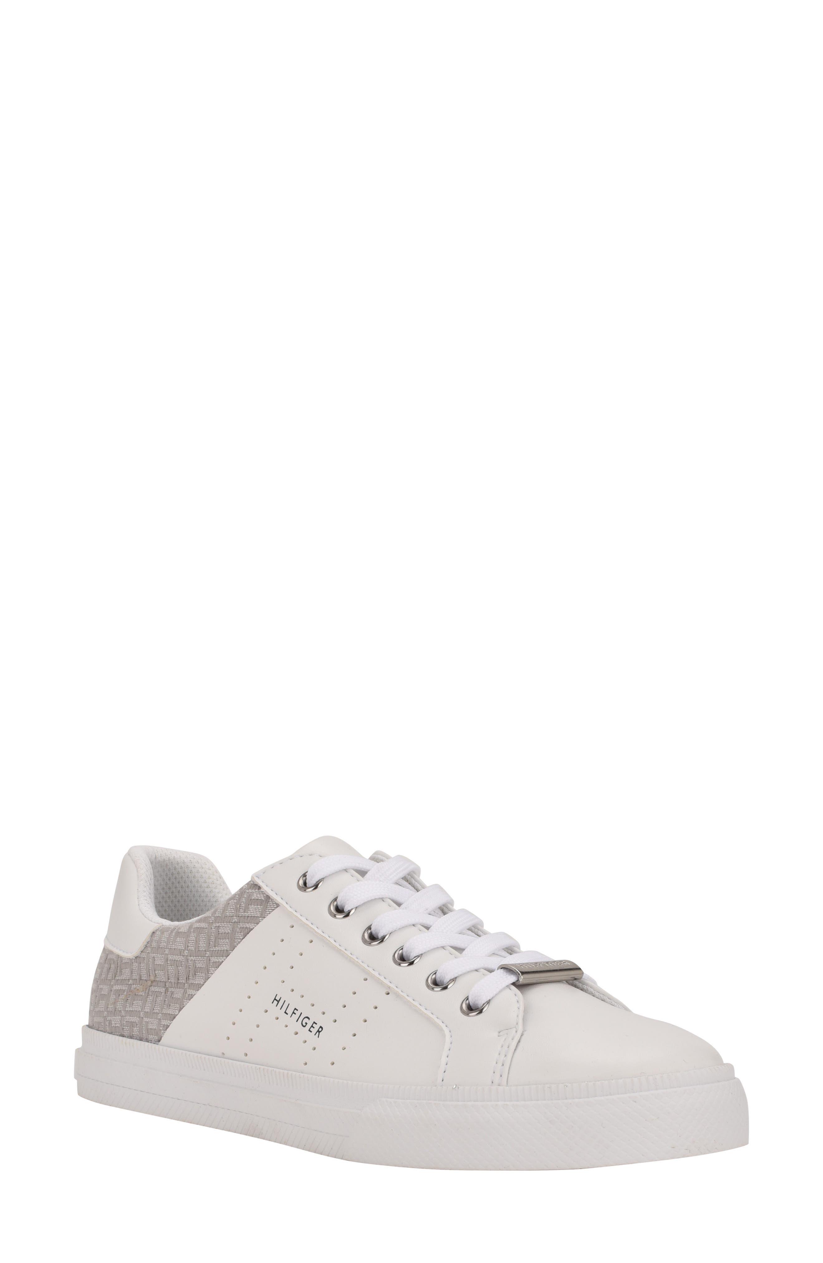 Tommy Hilfiger Logo Panel Fashion Sneaker in White | Lyst