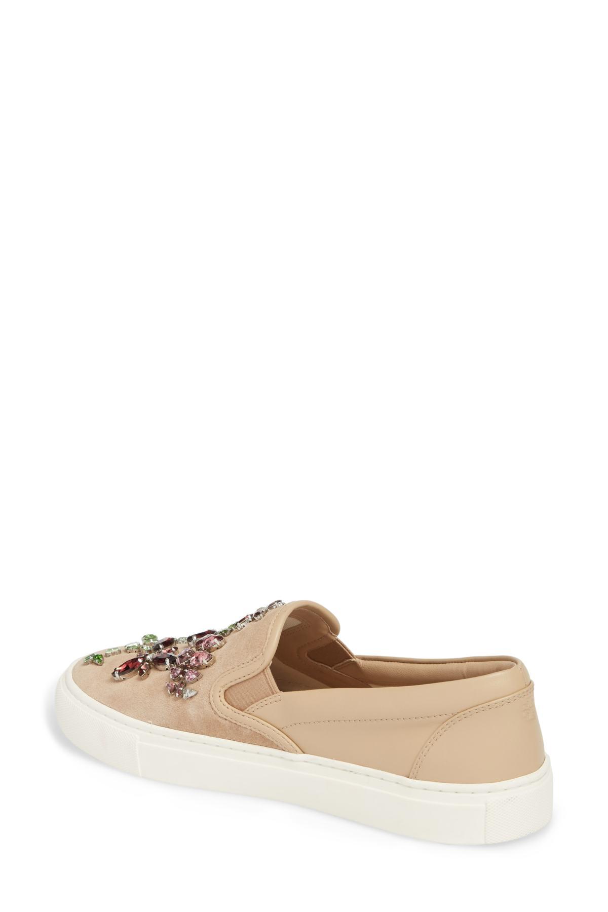 embellished slip on sneakers