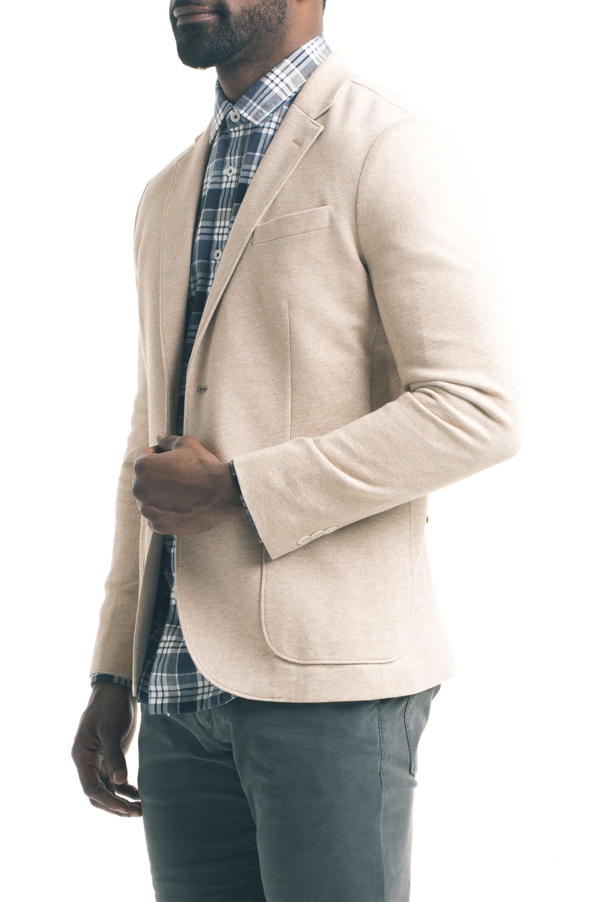 Lyst Good Man Brand Slim Fit Knit Blazer in Natural for Men