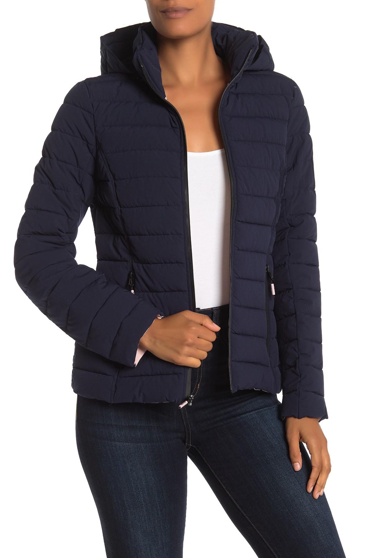 nautica stretch puffer water resistant jacket