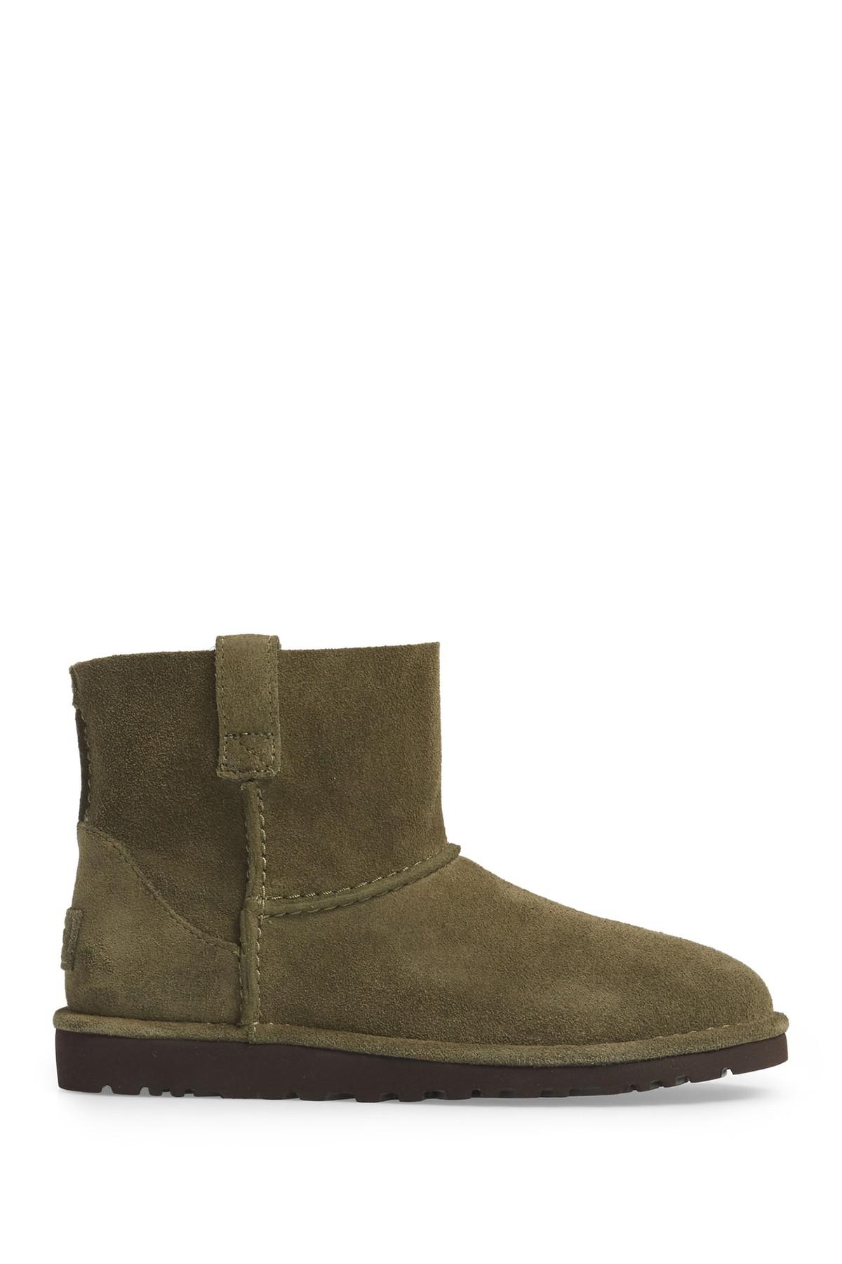 ugg classic unlined leather bootie