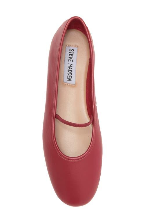 Steve Madden Cordell Leather Ballet Flat in Red Lyst