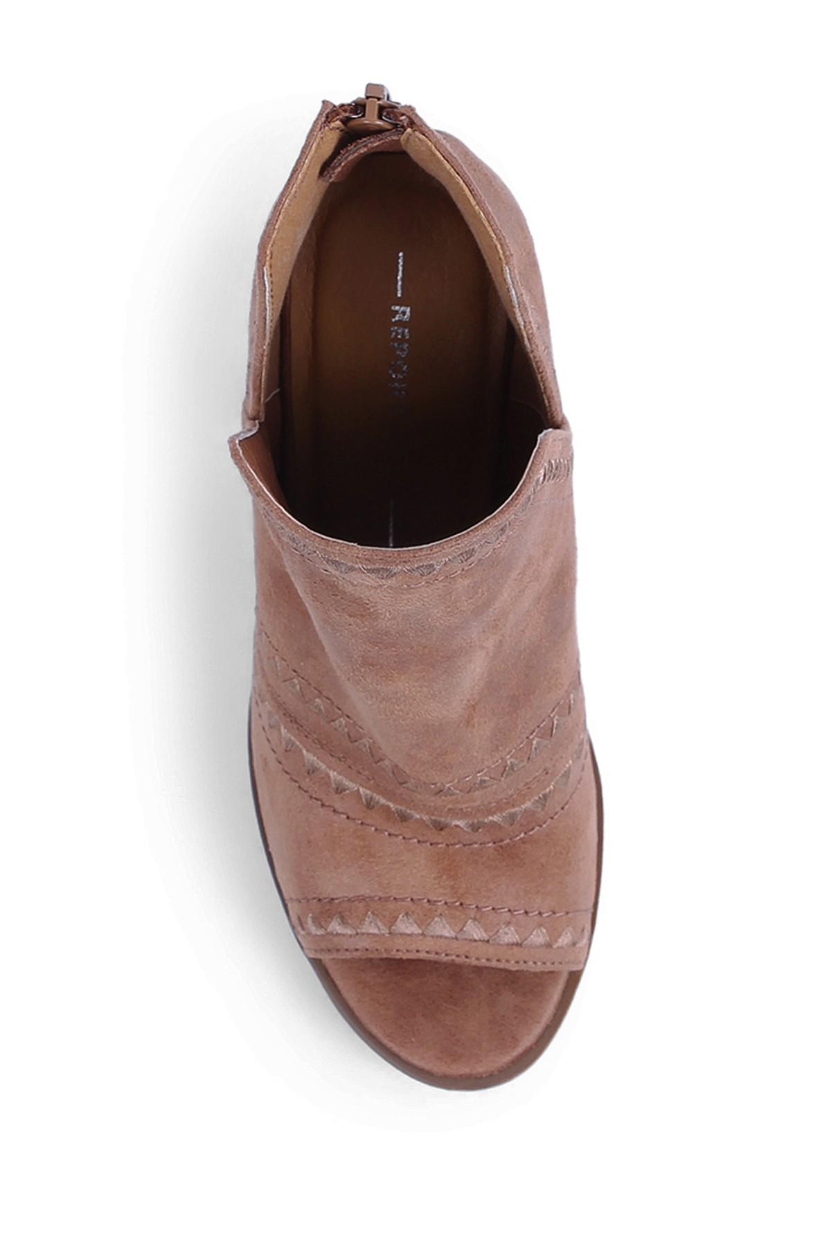 report peep toe booties