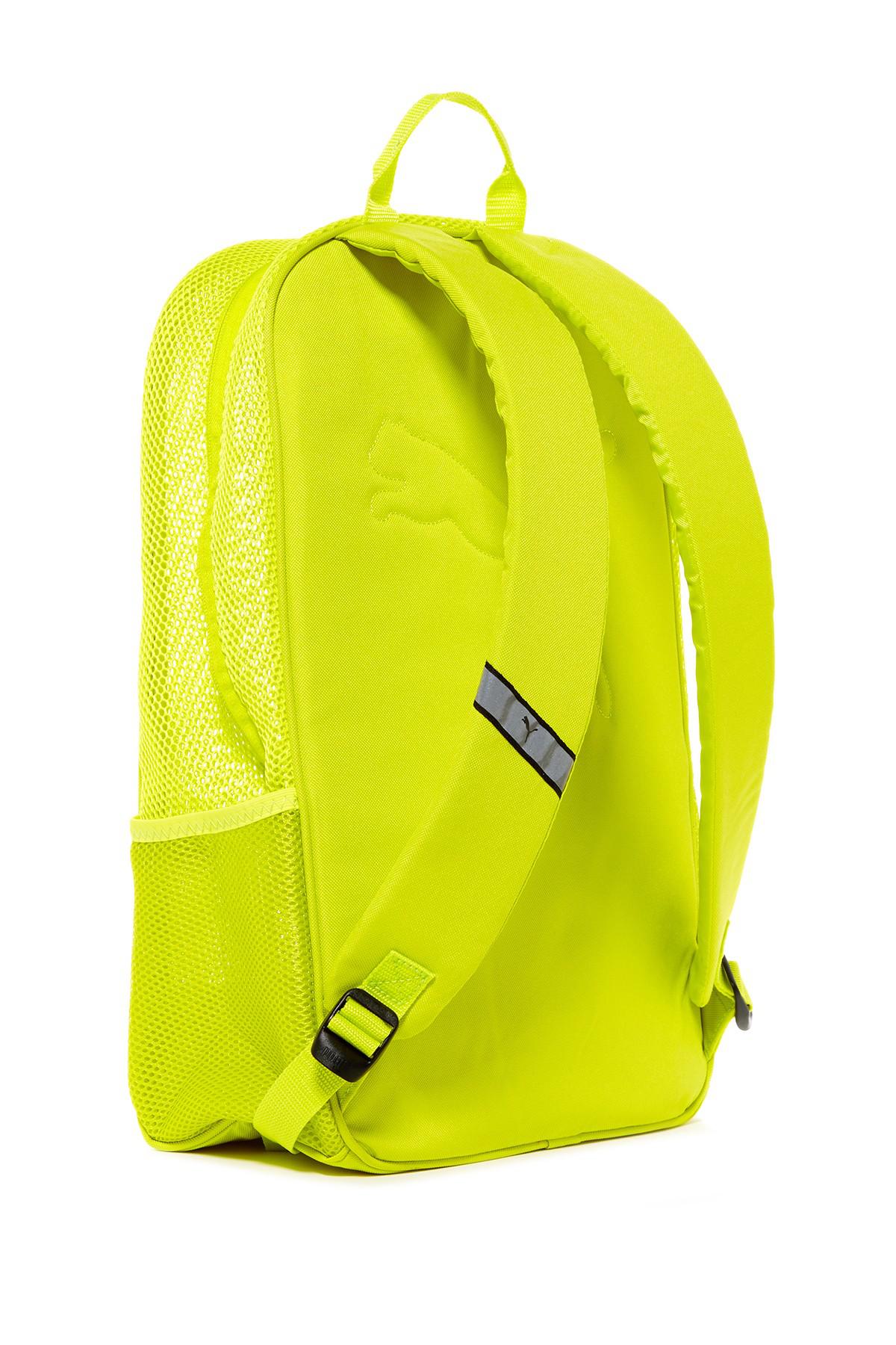 PUMA Evercat Screen Mesh Backpack in Yellow for Men | Lyst