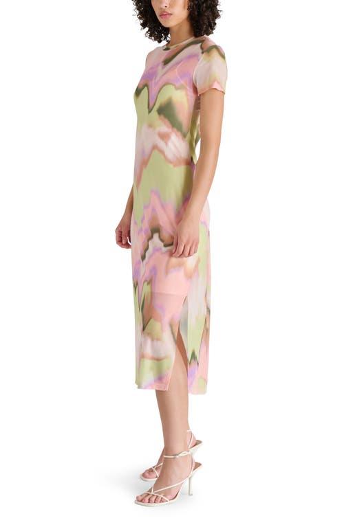 Steve Madden Mesh T-Shirt Midi Dress in Pink Lyst