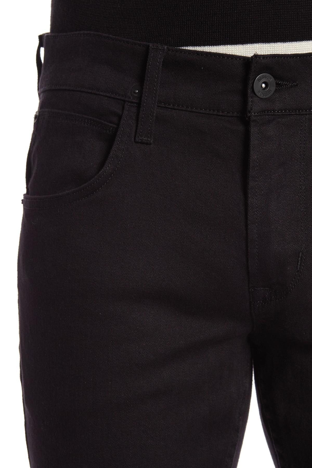 Hudson Jeans Denim Blake Slim Straight Jeans in Black for Men - Lyst