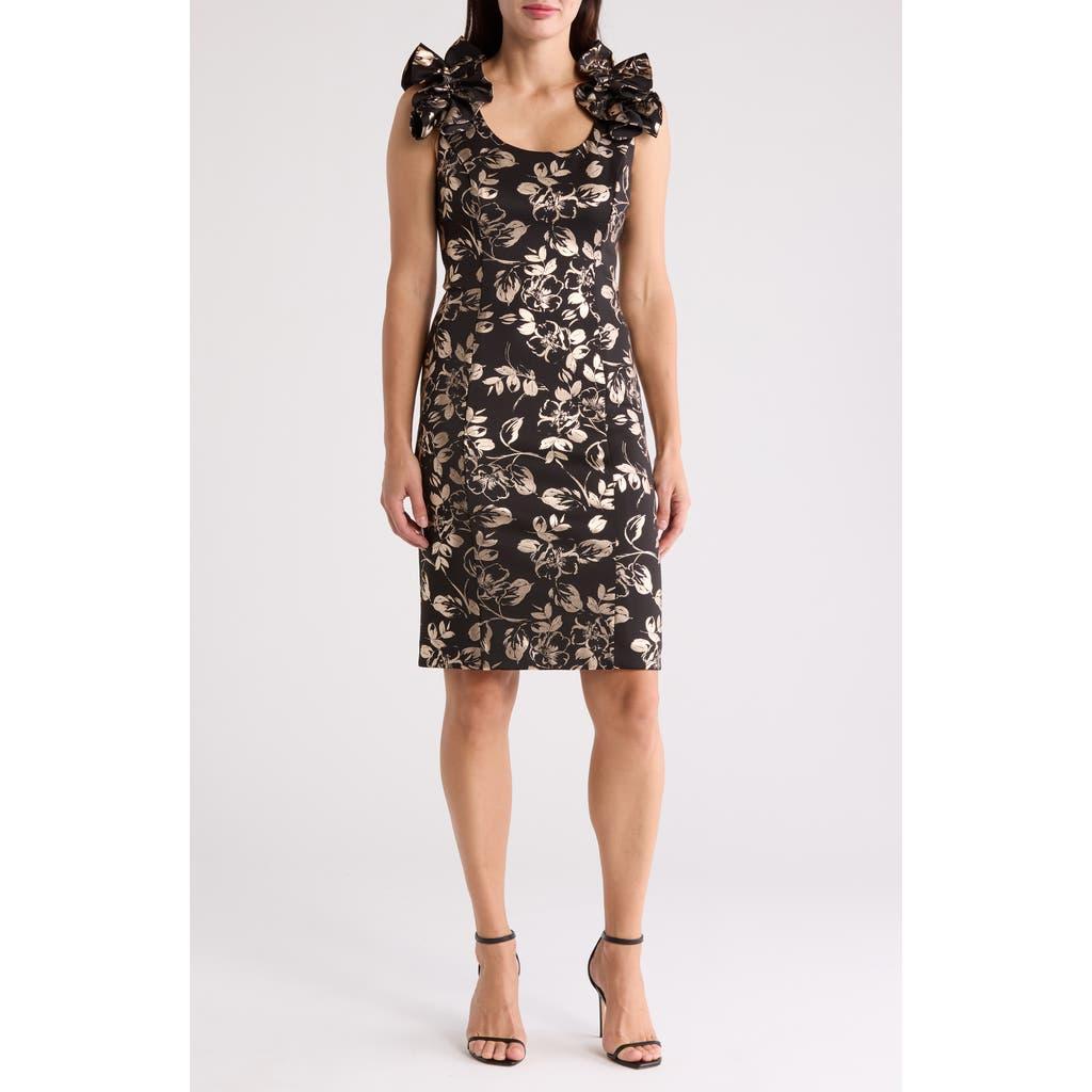 Designer Julia Jordan Sleeveless Gold Black Sheath Dresses for Women - Up  to 82% off | Lyst
