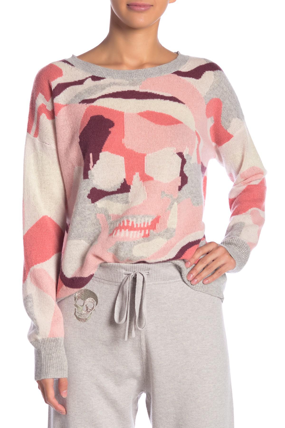 cashmere camo sweater