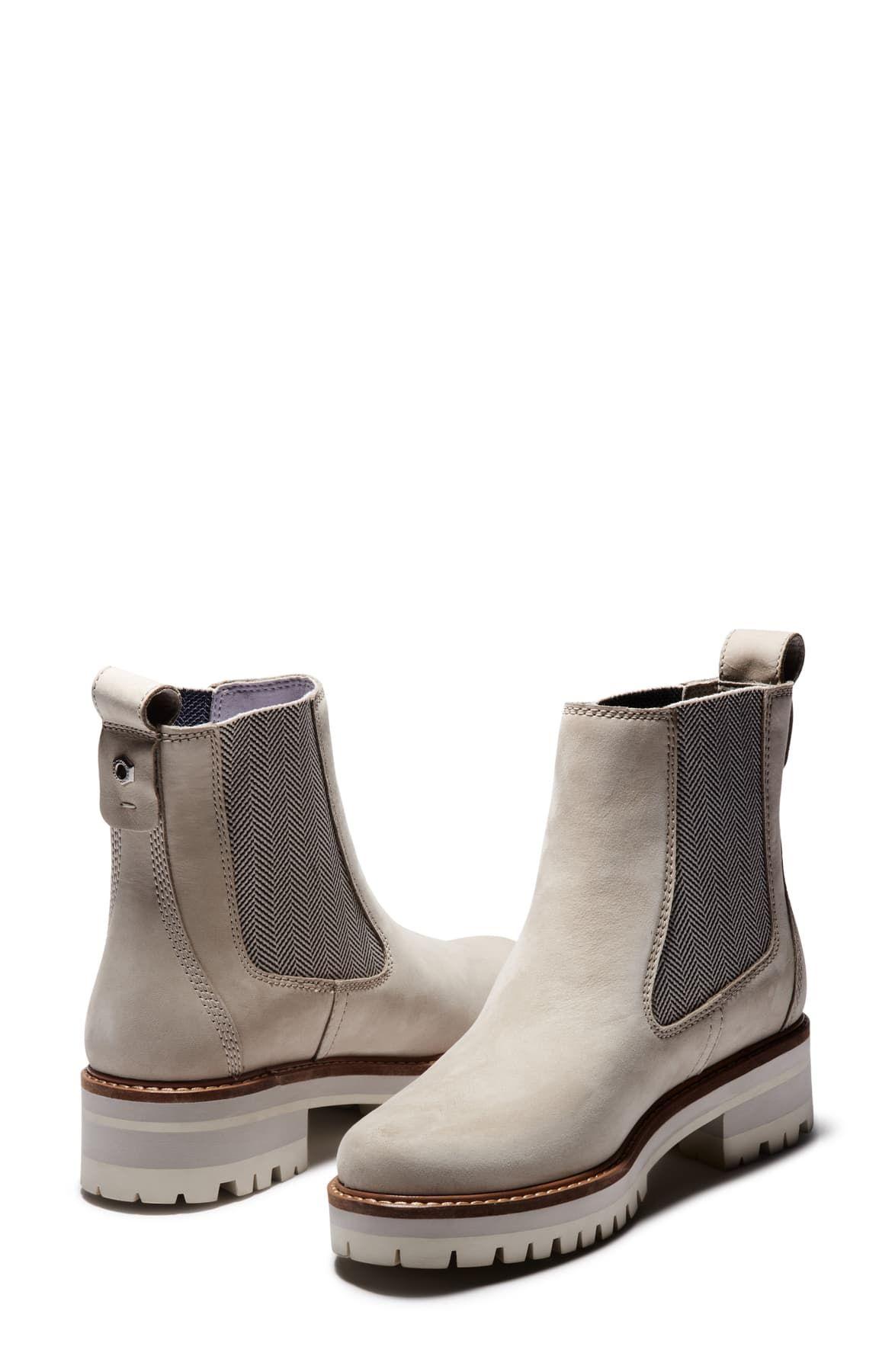 timberland women's courmayeur valley chelsea boots grey