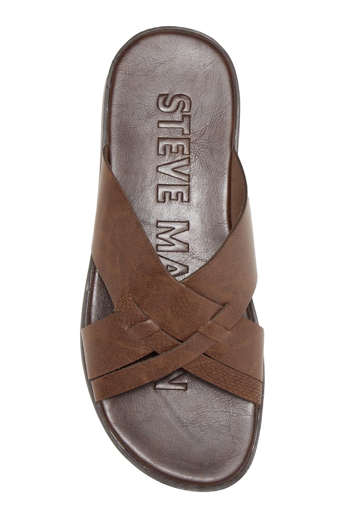 steve madden flat slide sandals
