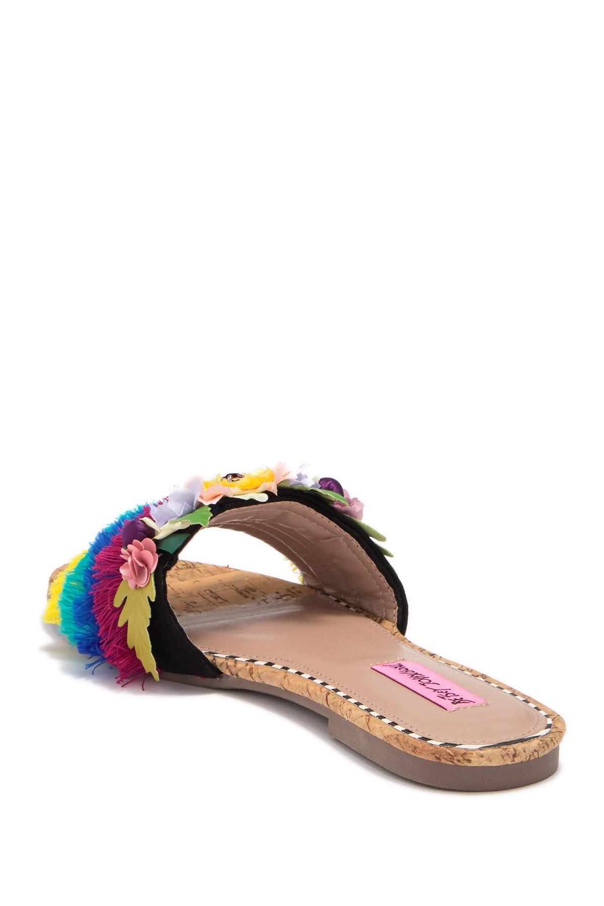 betsey johnson bloomer flat sandals