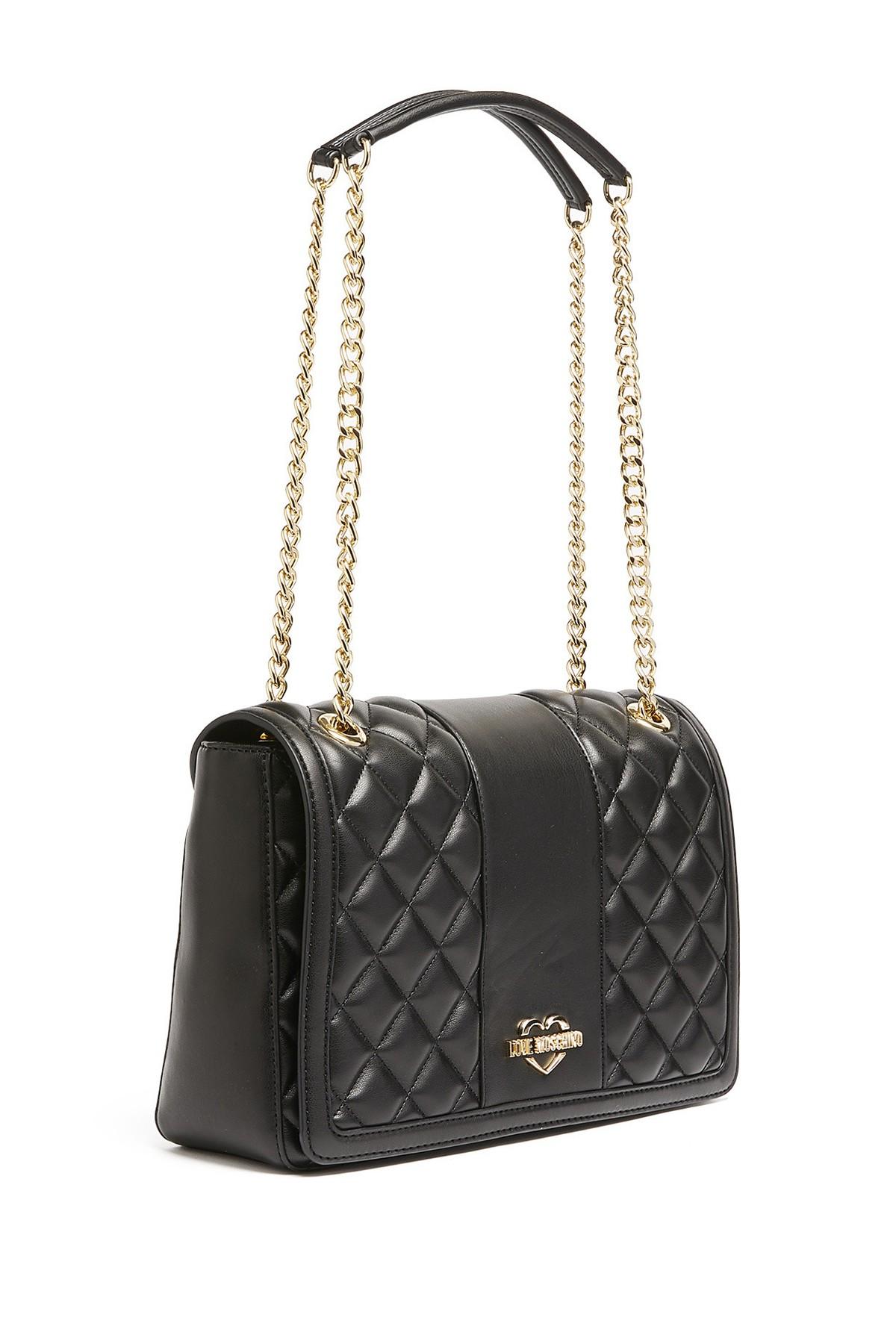 Love Moschino Quilted Faux Leather Chain Strap Shoulder Bag NAR Media Kit