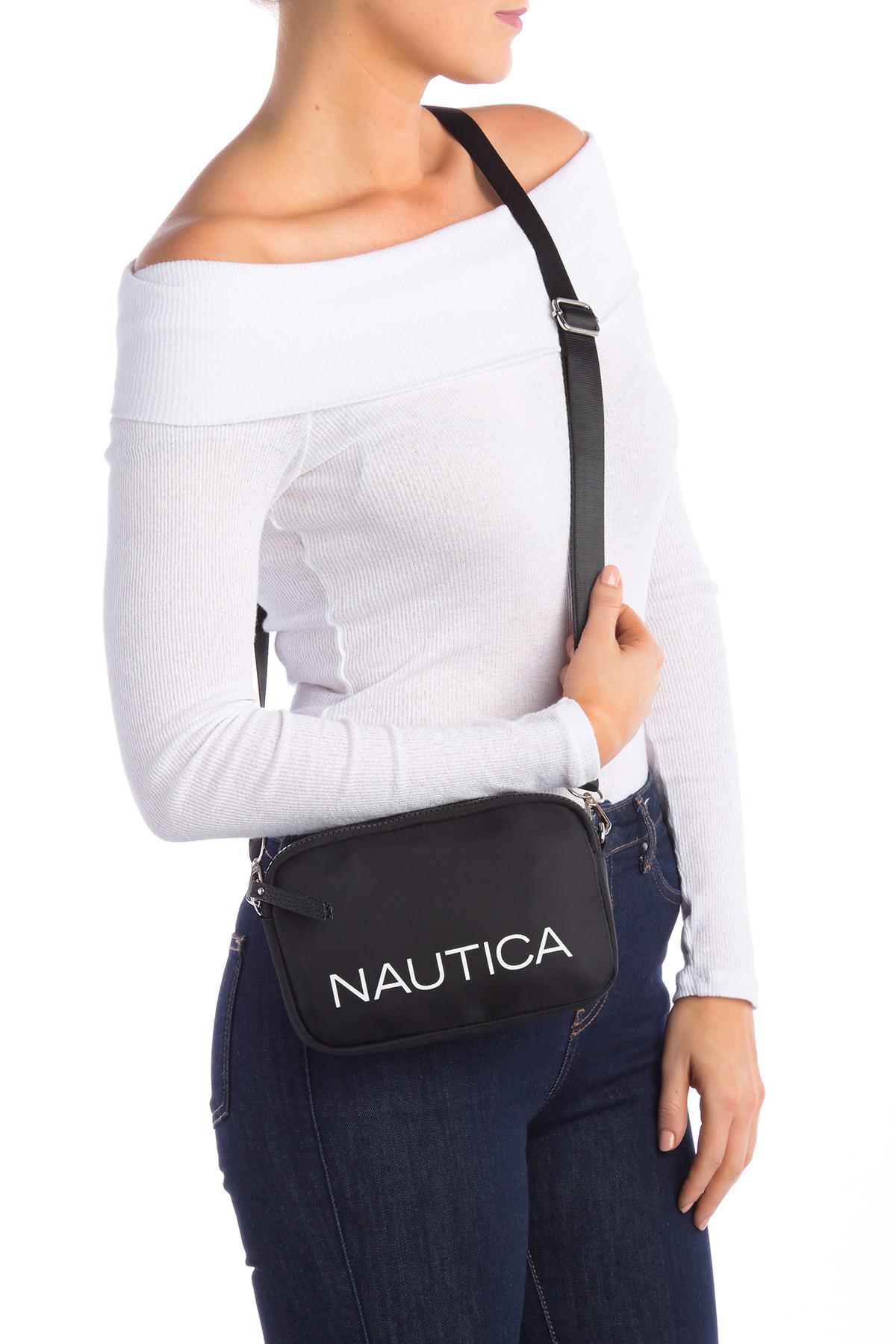 Nautica Tiki Mini Crossbody Belt Bag in Black - Lyst