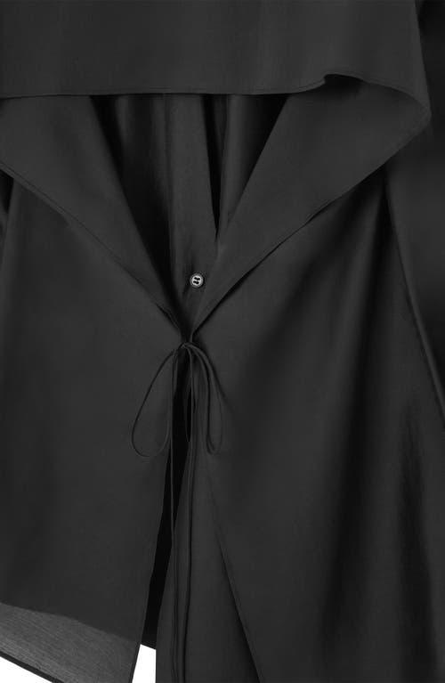 COS Drape Open Back Blazer in Black | Lyst