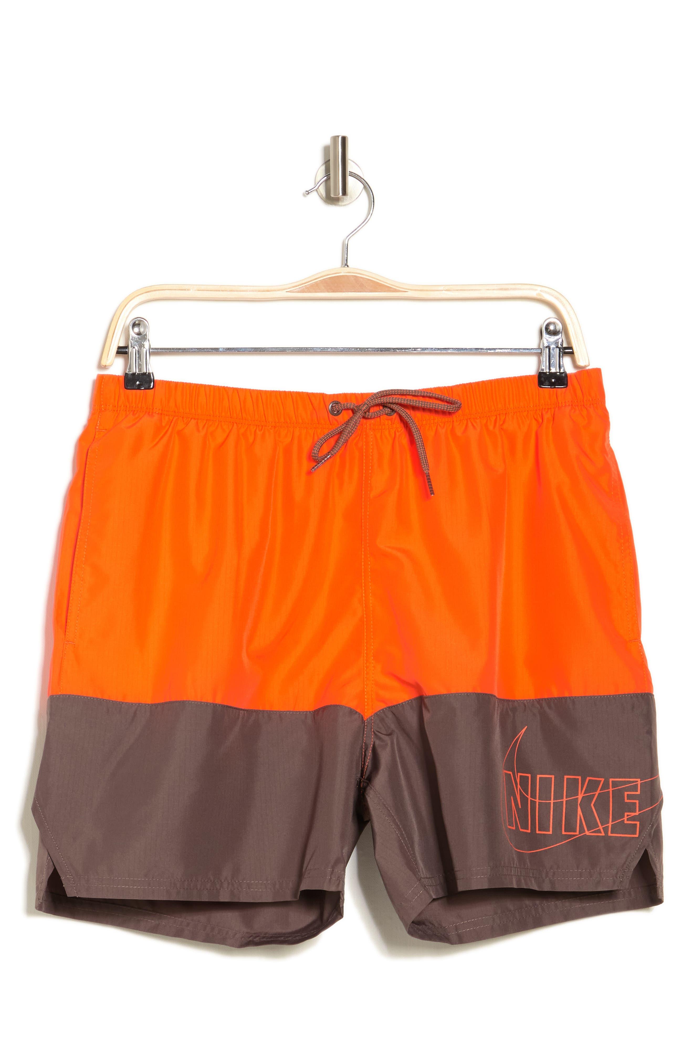 Nike 5" Volley Swim Trunks in Orange for Men Lyst