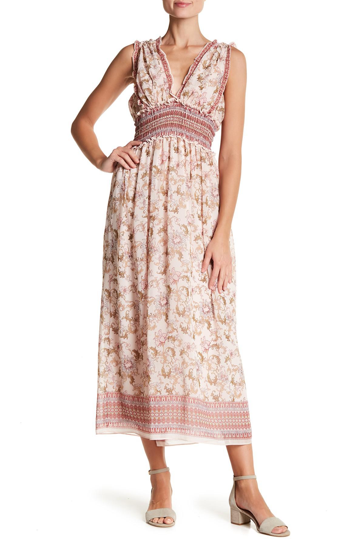 max studio floral dress