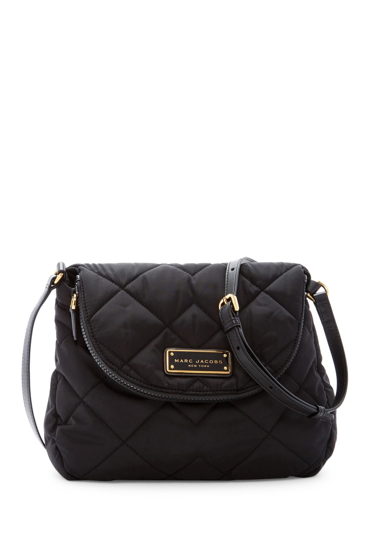 Marc Jacobs Synthetic Quilted Nylon Messenger Bag in Black Lyst