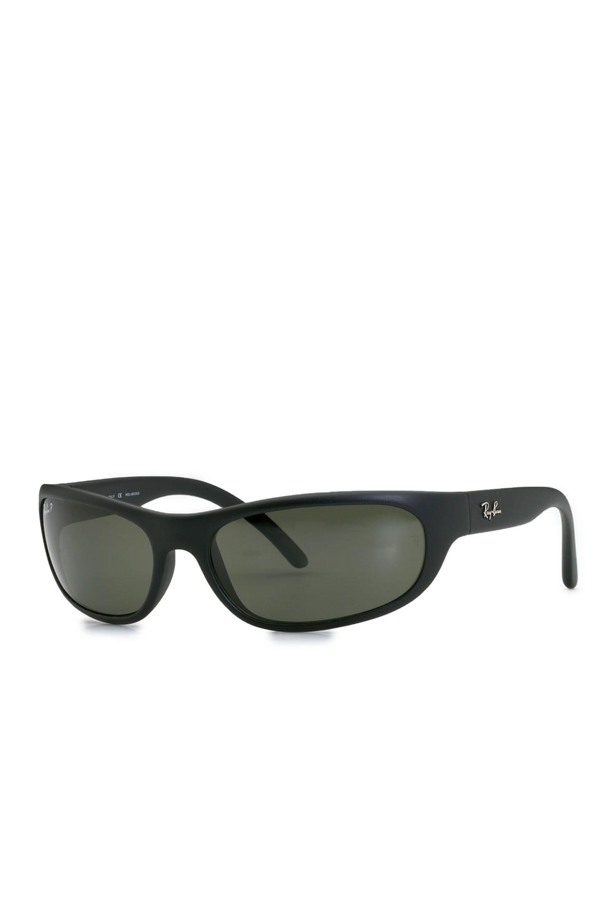 Ray Ban 60mm Predator Polarized Wrap Sunglasses For Men Lyst