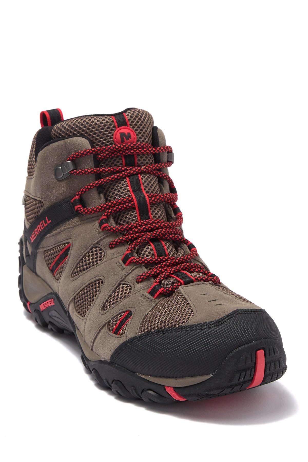 Merrell Deverta Mid Ventilation Waterproof Suede Hiking Boot for Men | Lyst