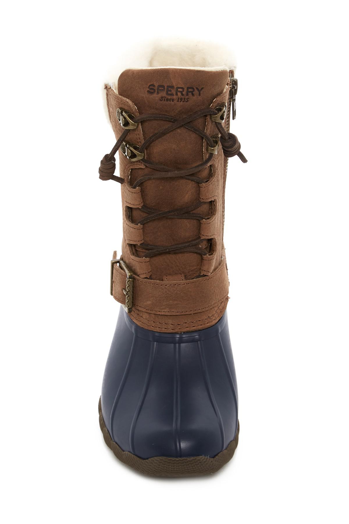sperry saltwater misty shearling