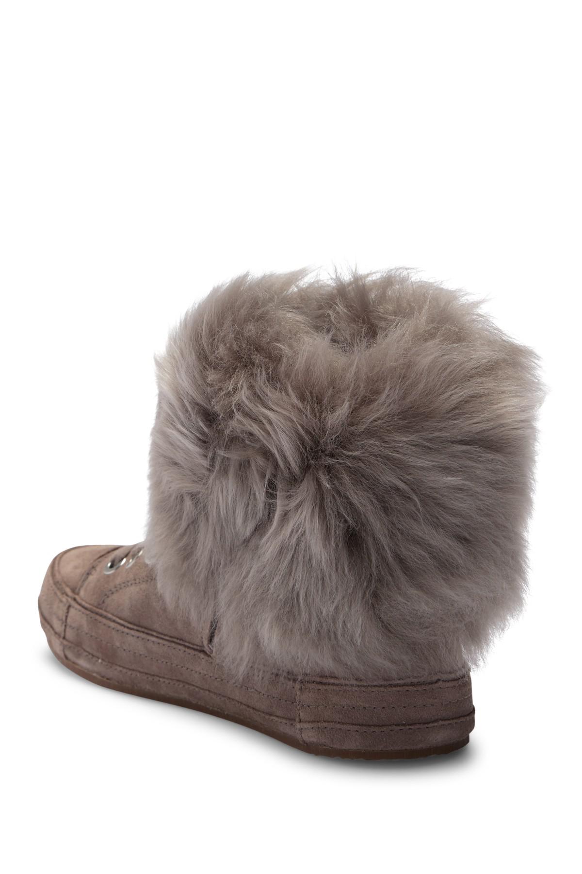 antoine fur cuff sneaker