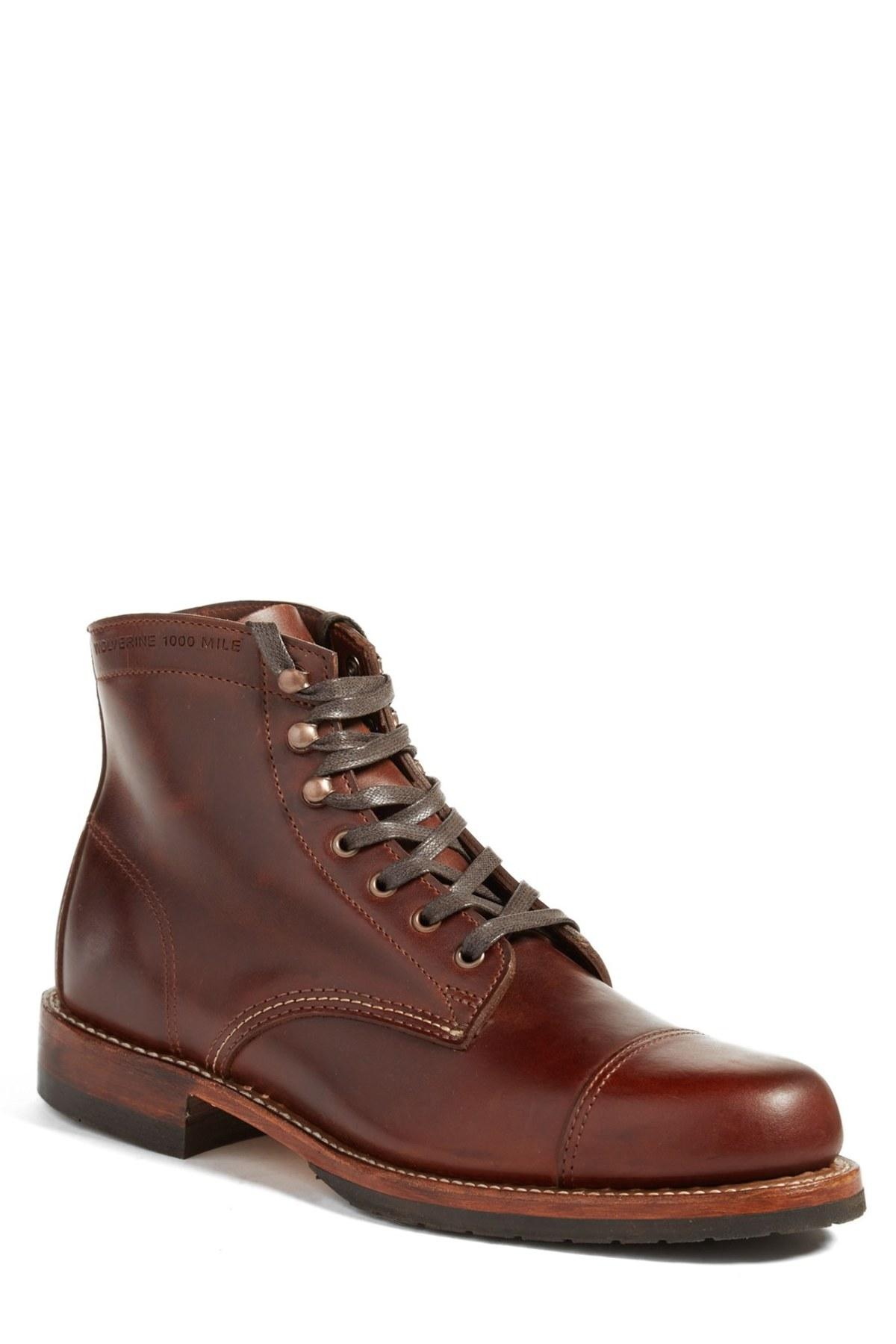 wolverine adrian cap toe boot