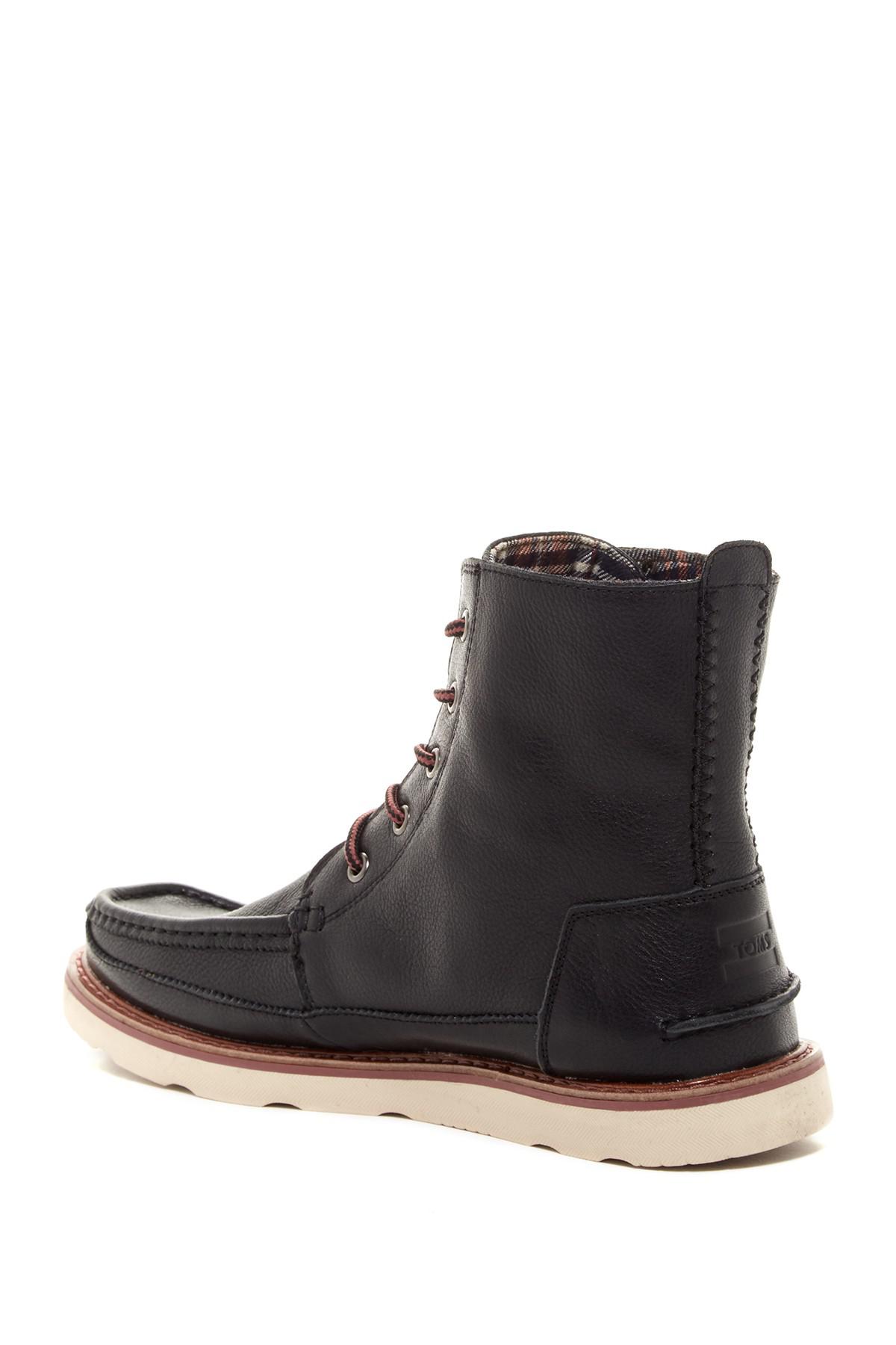 TOMS Leather 'searcher' Moc Toe Boot 