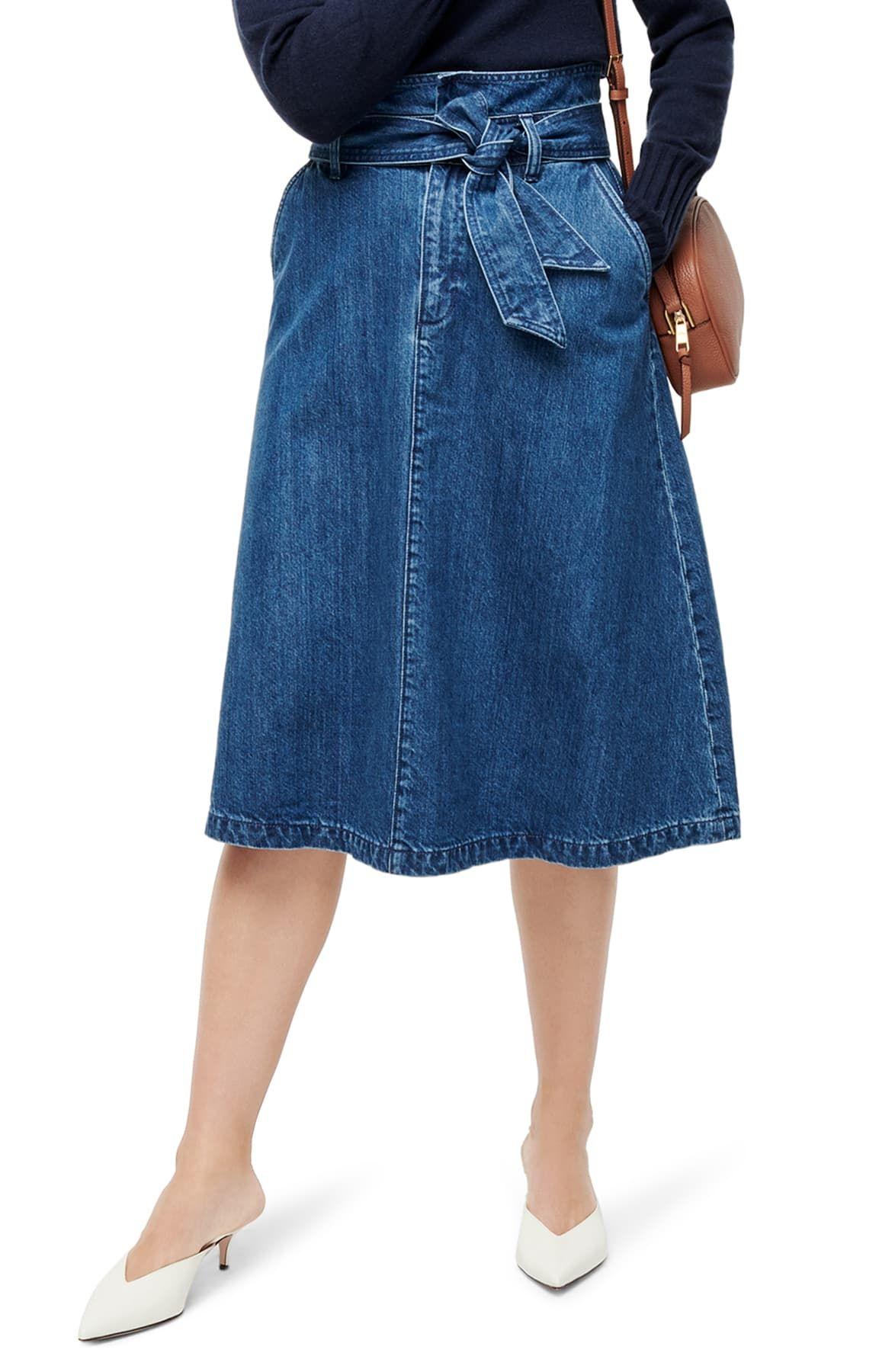 J crew denim skirt cheap