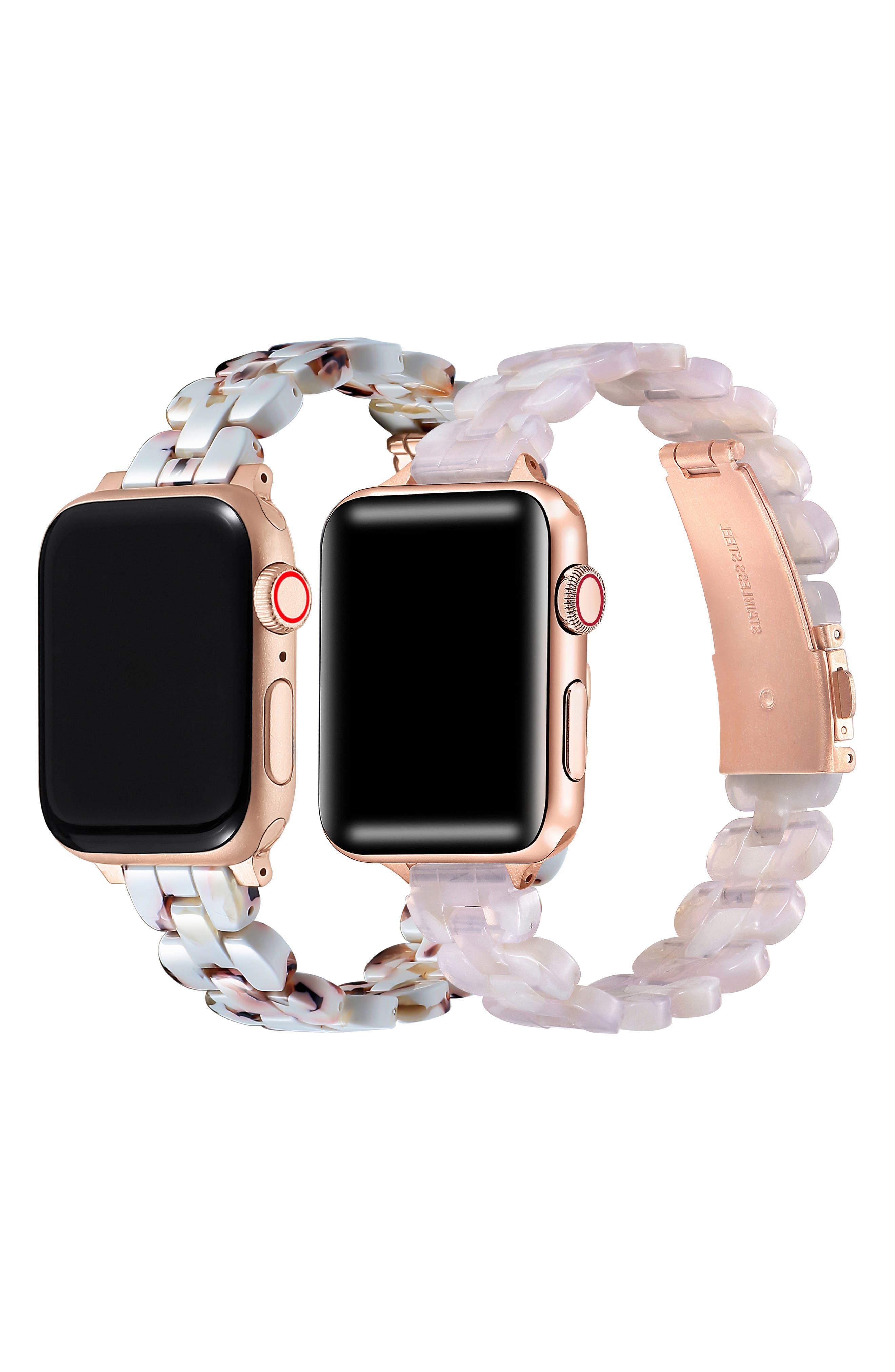 The Posh Tech Set Of 2 Apple Watch Bands in White Lyst