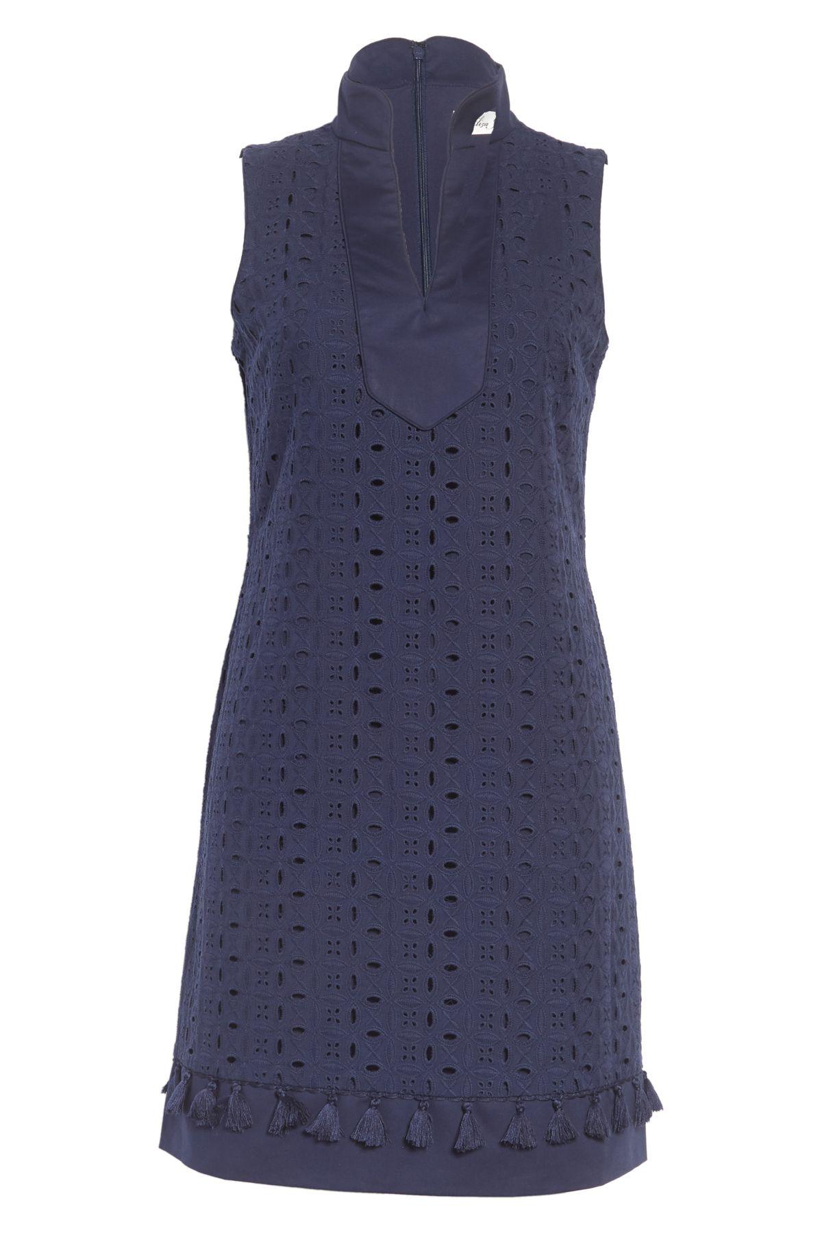 eliza j mandarin collar shift dress