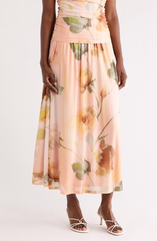 dr2 maxi dress Daniel Rainn DR2 Women's Medium Maxi Dress Elastic Waist Split Neck Comfy Flowy