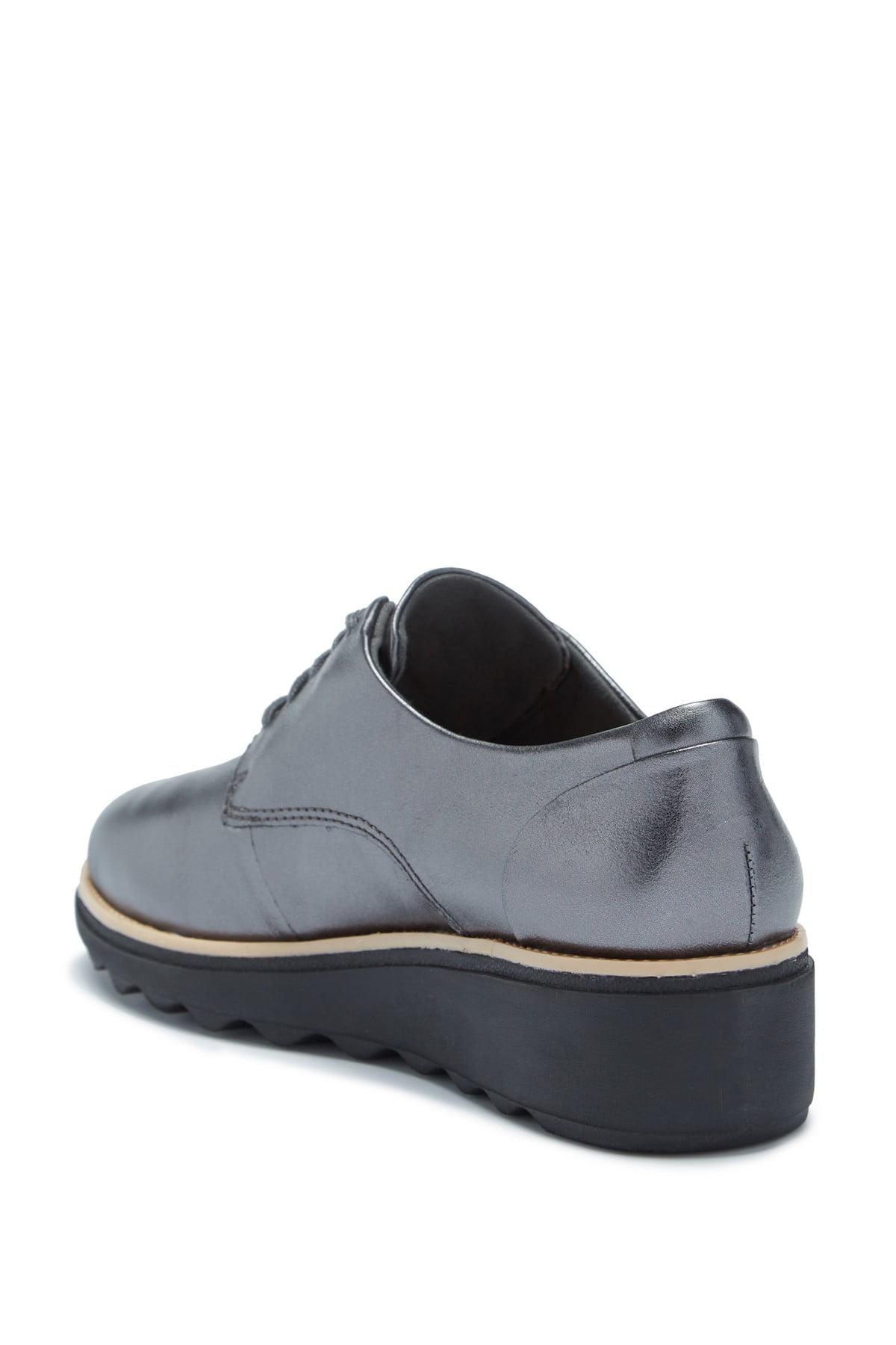 clarks sharon noel suede wedge derby