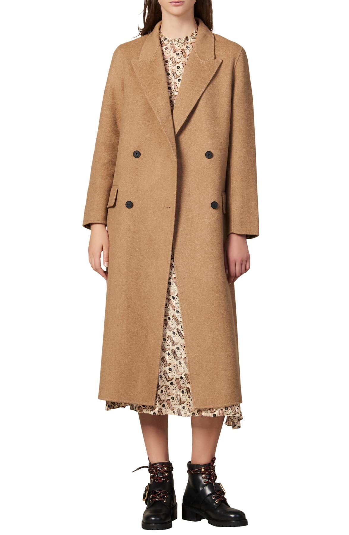 sandro beige coat