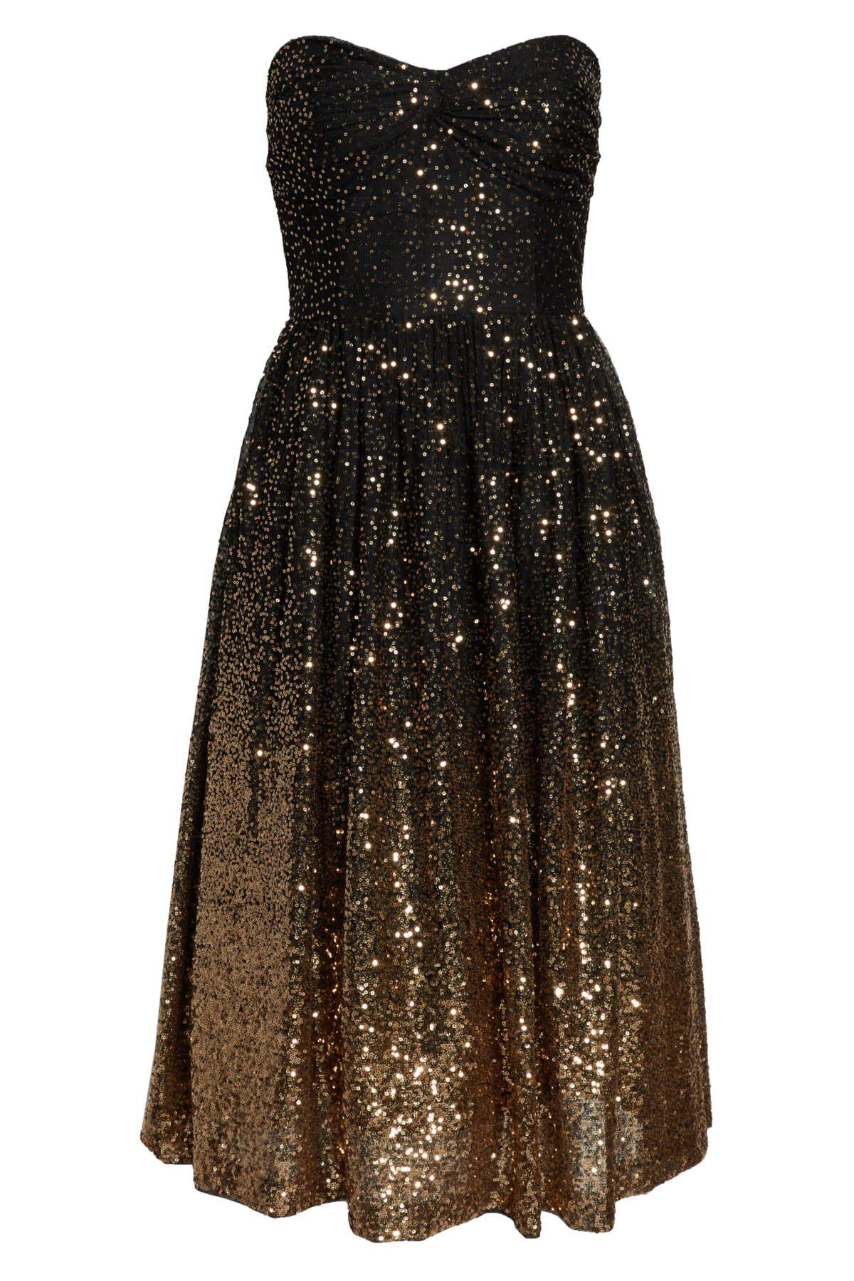 eliza j strapless midi dress