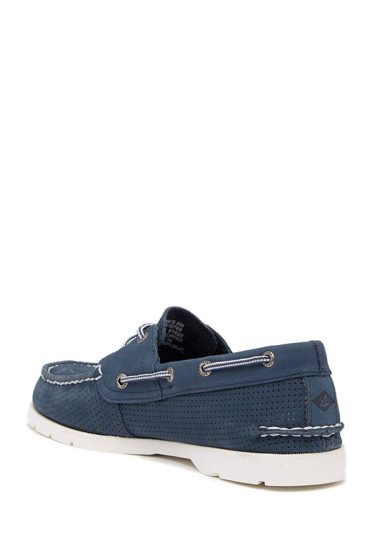 Perforated Leather Boat Shoe 