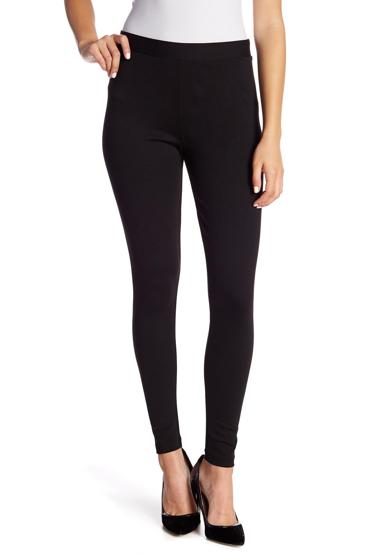 Vince Camuto Synthetic Pull-on Ponte Leggings (petite) in Black - Lyst