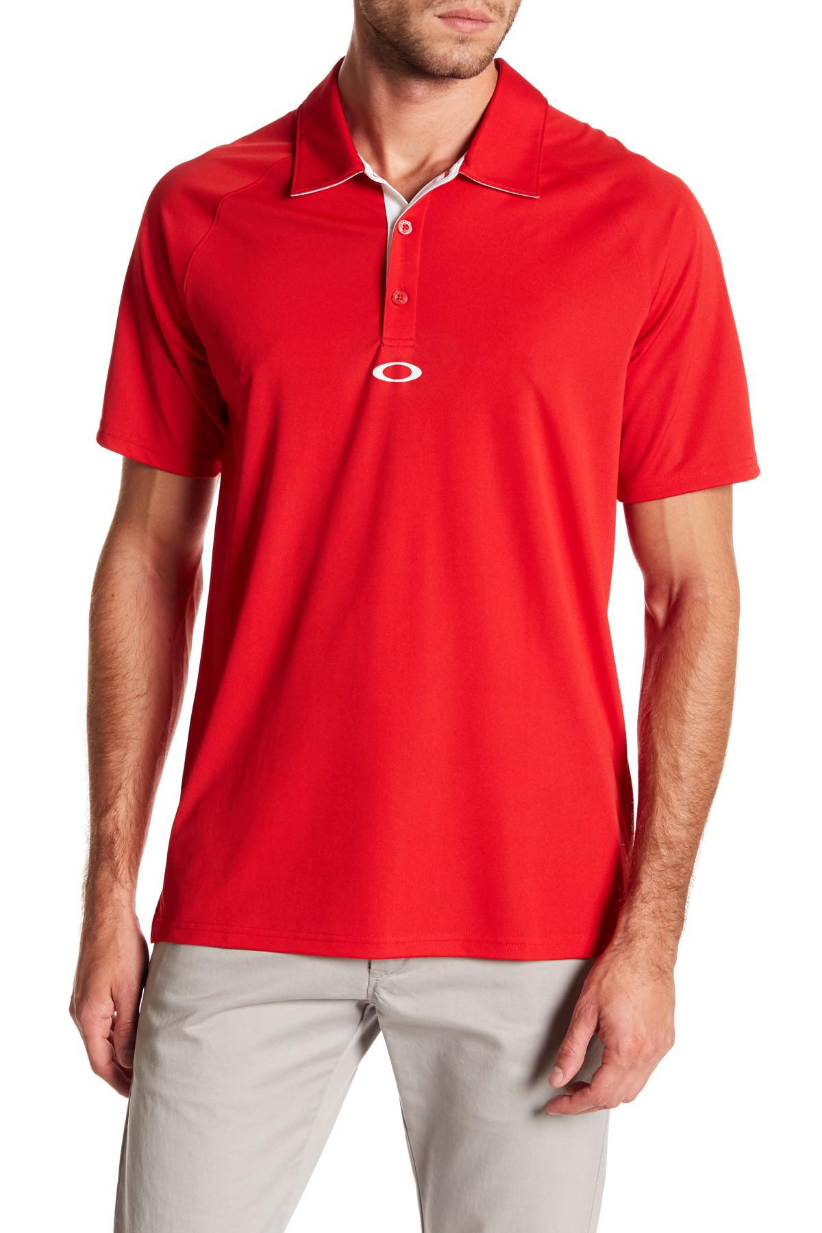 Lyst - Oakley Elemental Polo Shirt in Red for Men