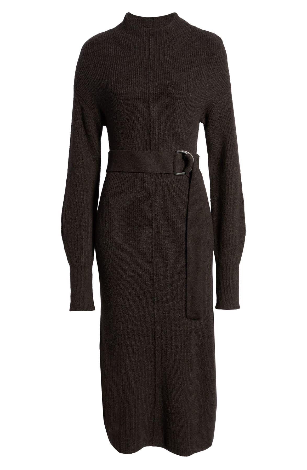 something navy maxi sweater dress