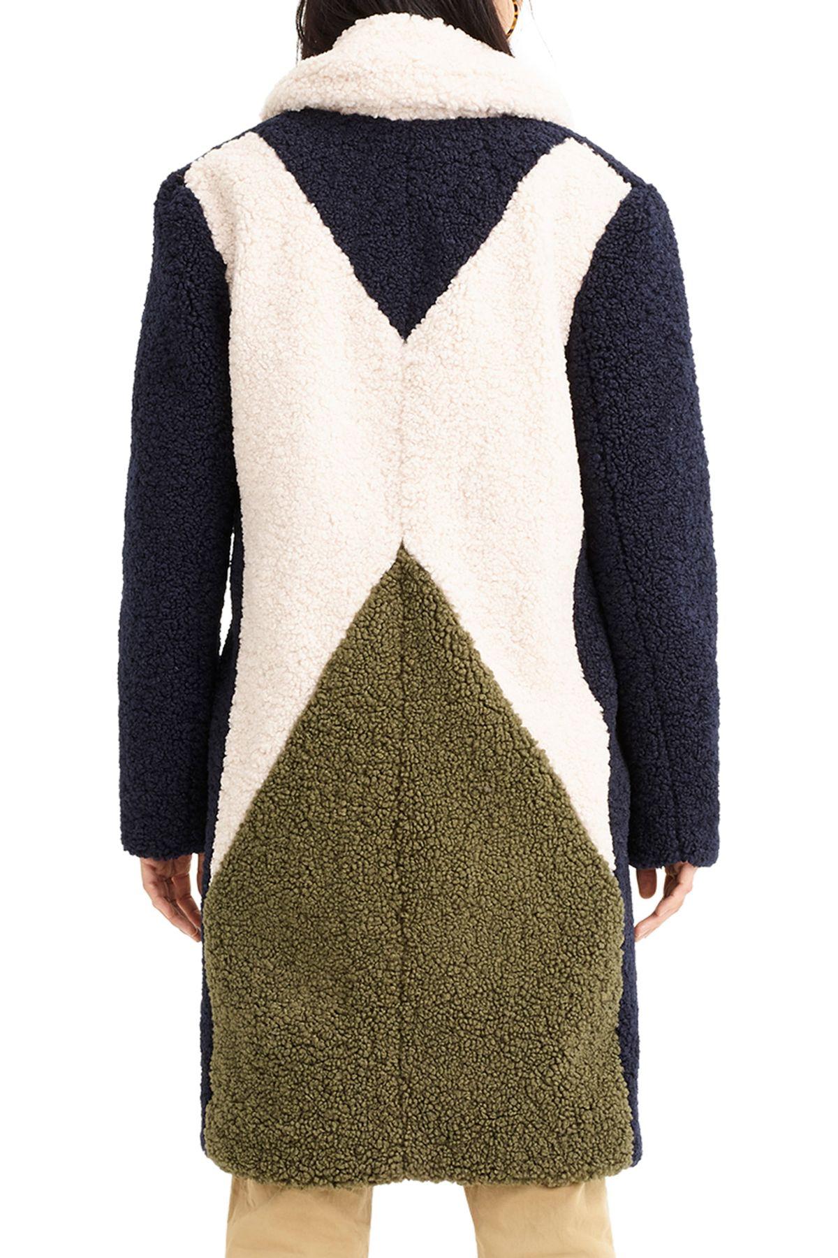 j crew colorblock teddy