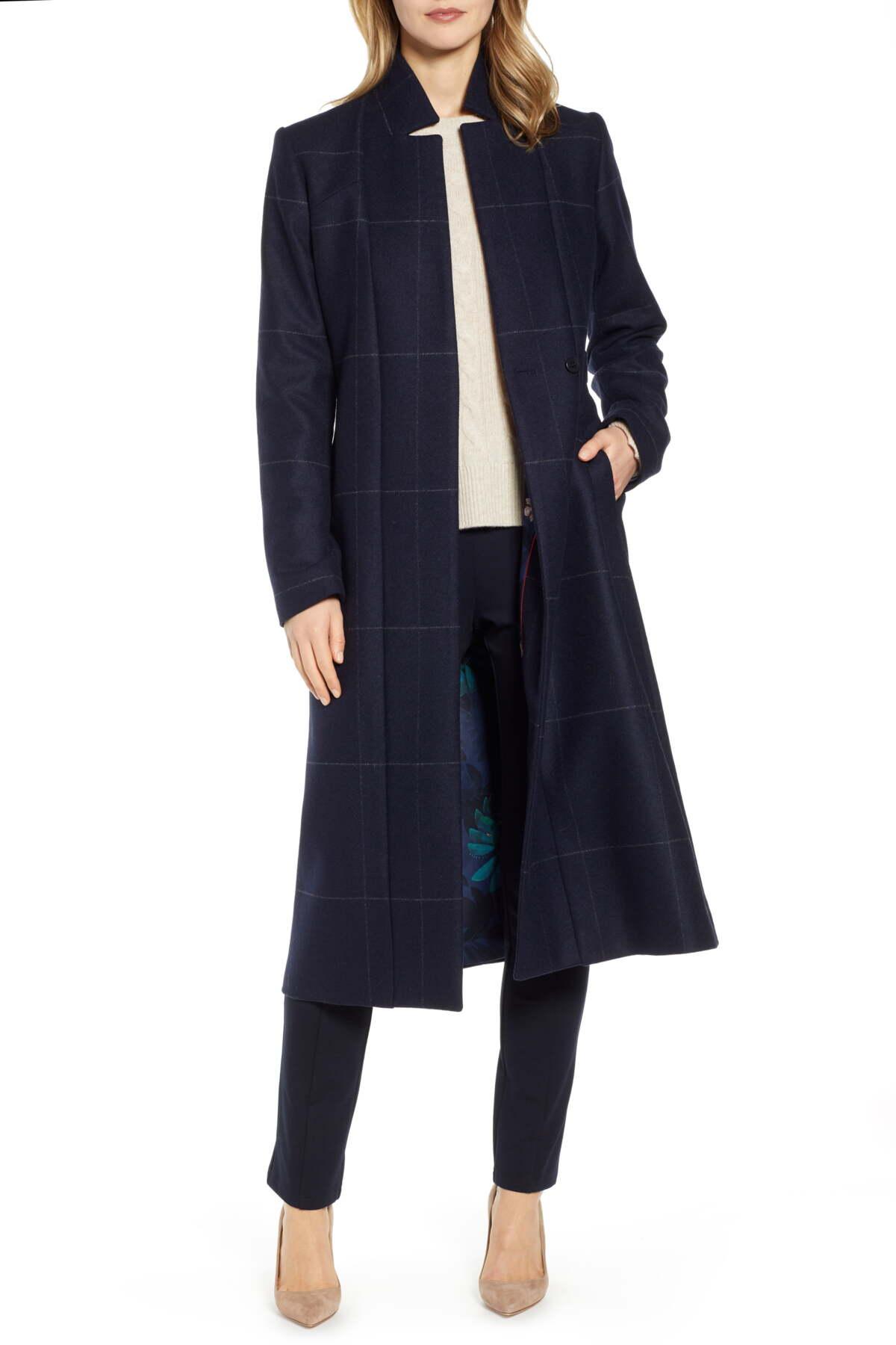 ted baker checked coat